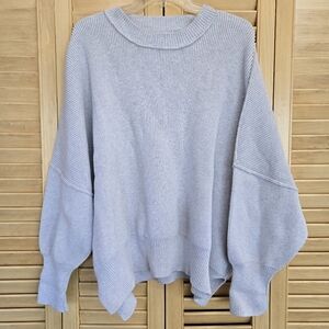 ARCAA HARPER ORGANIC KNIT SWEATER - Light Grey Heather